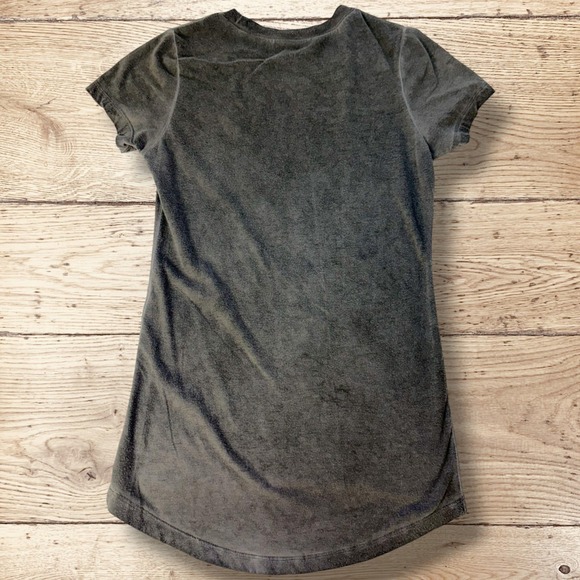 HARRY POTTER Hufflepuff Quidditch High-Low Graphic T Shirt Womens Size S Gray - Picture 4 of 5